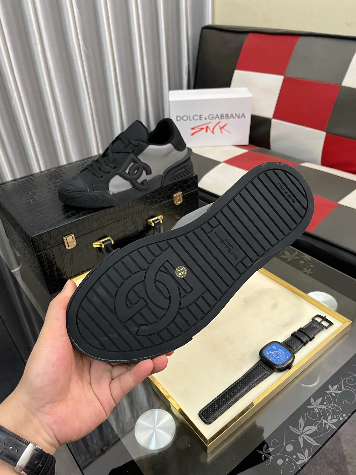 Men's shoes💰500⌚️⌚️【DG】Latest official website high-top casual, men's shoes original quality imported cowhide➕Yangli [Proud] In terms of materials and workmanship, it beats all versions on the market💕Highest quality shipments. Real photos, imported fabrics highlight the unique charm of the brand😘The shoelaces are also original custom-made👻Classic lace-up shoes are very comfortable on the feet, sizes 35-465️⃣colors available